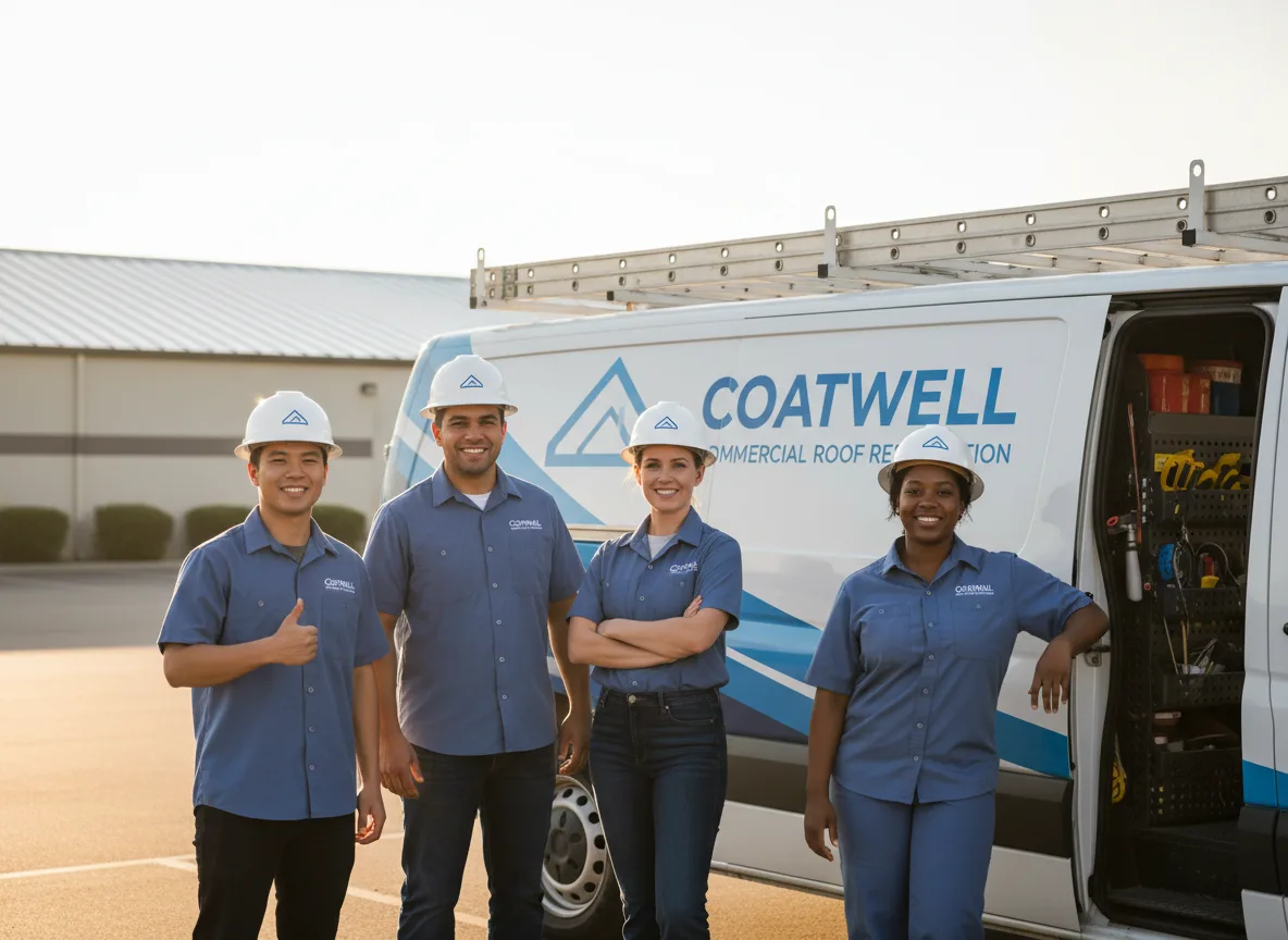 Commercial roof coating company in Adel, IA