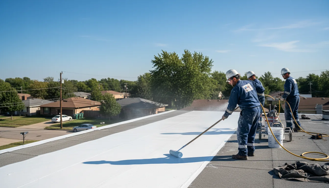 Commercial roof coating in Adel, IA near me